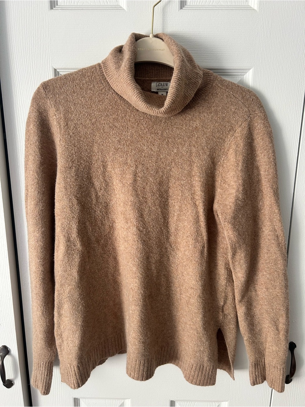 J. Crew Camel/Tan Turtleneck Sweater